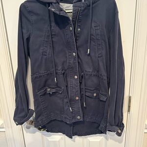 Market & Spruce Dark Blue Utility Jacket